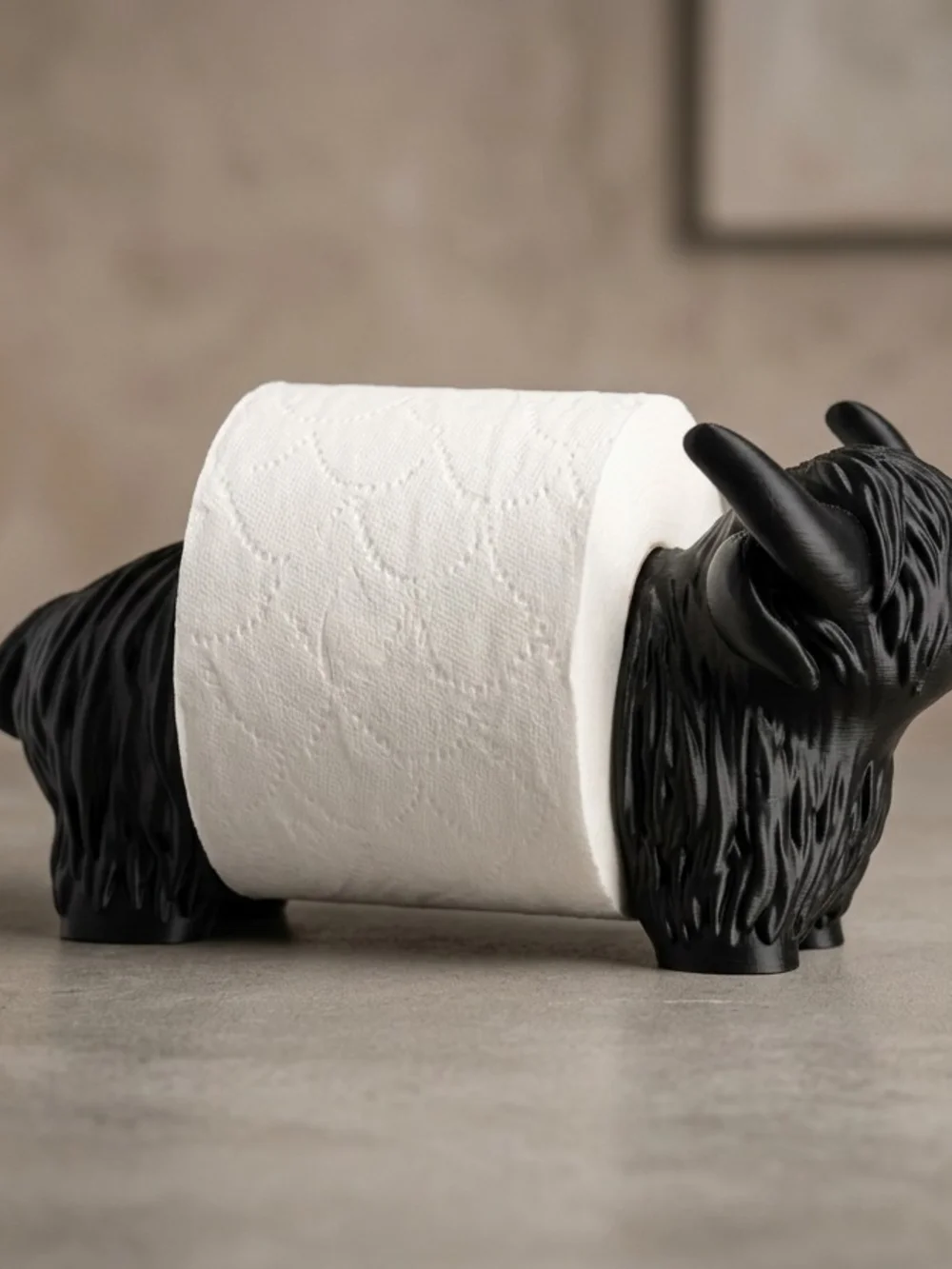 Highland Cow Toilet Paper Holder - Home Bath